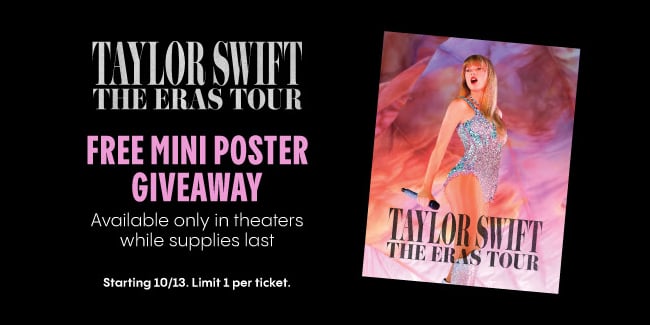 Taylor Swift Free Mini Poster Giveaway While Supplies Last